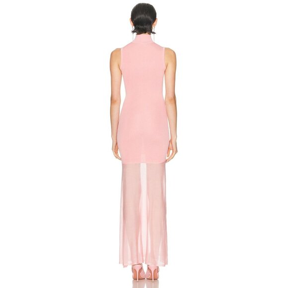 SER.O.YA Amine Knit Maxi Dress in Coral Blush XX-Small New Womens Knit Gown - Picture 2 of 16
